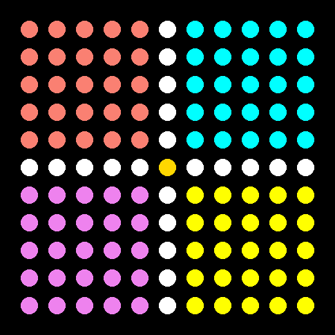Mosaïque colorée